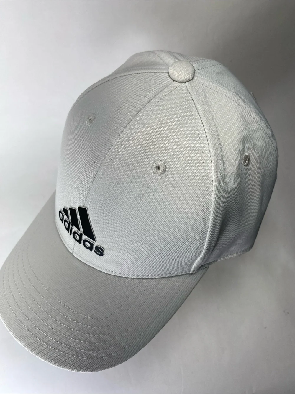 Adidas Light Gray Baseball Adjustable Velcro Cap Hat